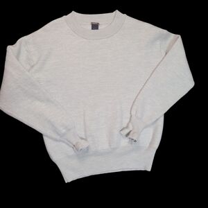 Magaschoni Light Gray Wool Blend Crewneck Sweater Size Medium